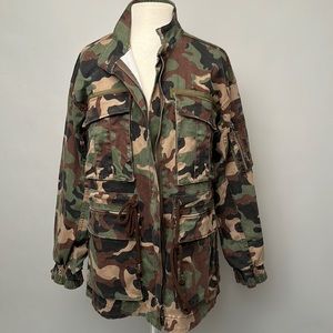 Veronica Beard Camouflage cotton jacket, Medium